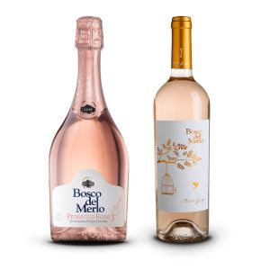 Prosecco Rosé + Pinot Grigio Rosé – Bosco del Merlo