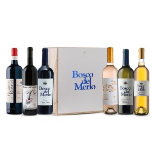 Confezione 6 bottiglie Degustazione Miste Cassetta Legno - Bosco del Merlo