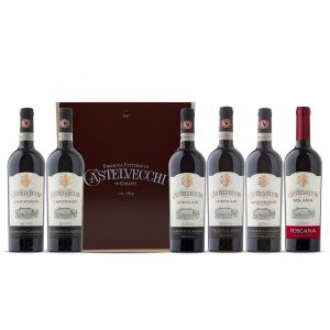 Confezione 6 bottiglie Degustazione Rossi Cassetta Legno - Cantina Castelvecchi