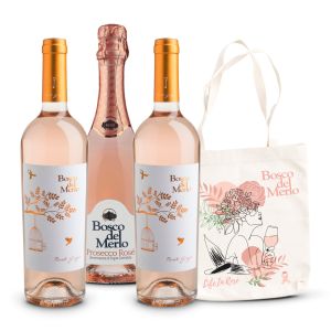 2 Pinot Grigio Rosé + Prosecco Rosé + Shopper Life in Rosé - Bosco del Merlo